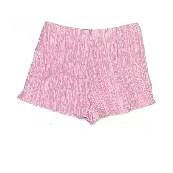 Lovers + Friends Alden Pink Pleat High Rise Shorts Women’s XL - Picture 4 of 7